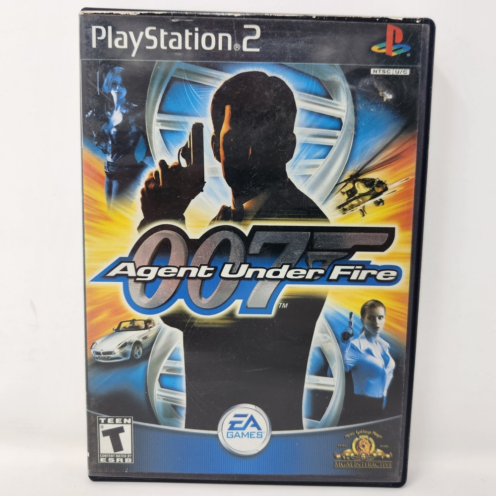 007 Agent Under Fire Sony PlayStation 2 PS2 Black Label Complete CIB EA Games